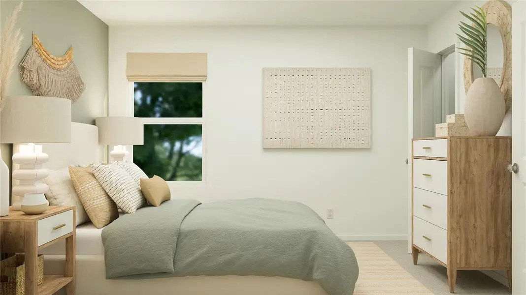 Furnished interior view inside a new home in Rancho Del Cielo: Belmar Collection, Jarrell (Image 3).