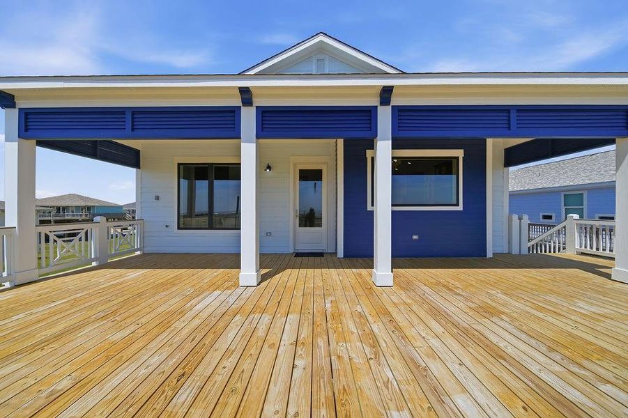 Exterior details and patio area of a home in , Crystal Beach (Image 2). Exterior details and patio area of a home in , Crystal Beach (Image 2).