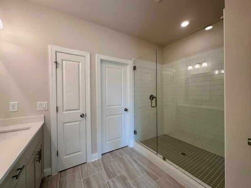 Furnished interior view inside a new home in Ward's Crossing Townhomes, Johns Creek (Image 7). Furnished interior view inside a new home in Ward's Crossing Townhomes, Johns Creek (Image 7).