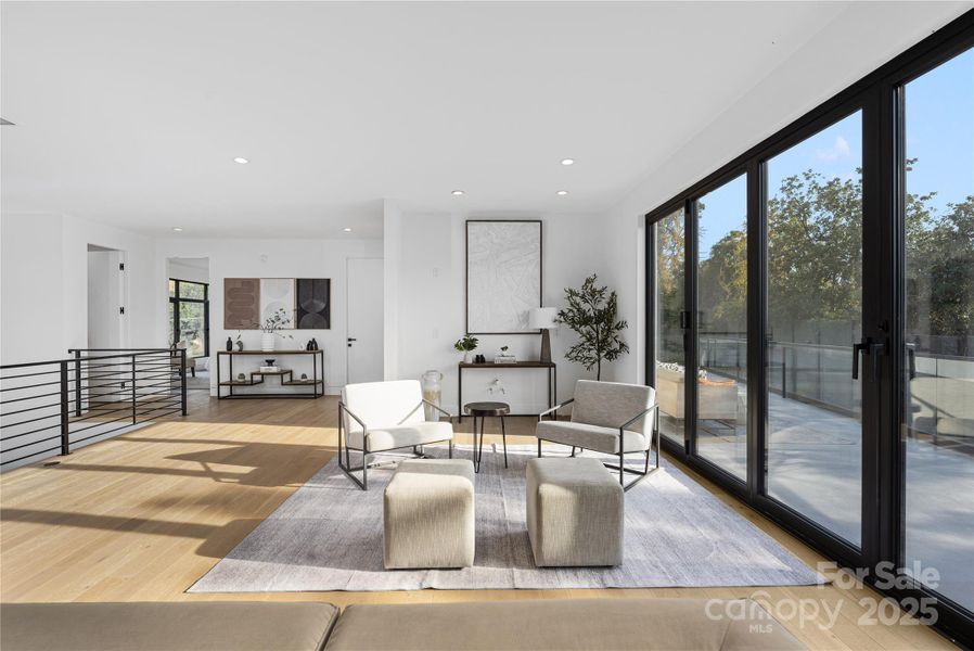 Upper-level living area.