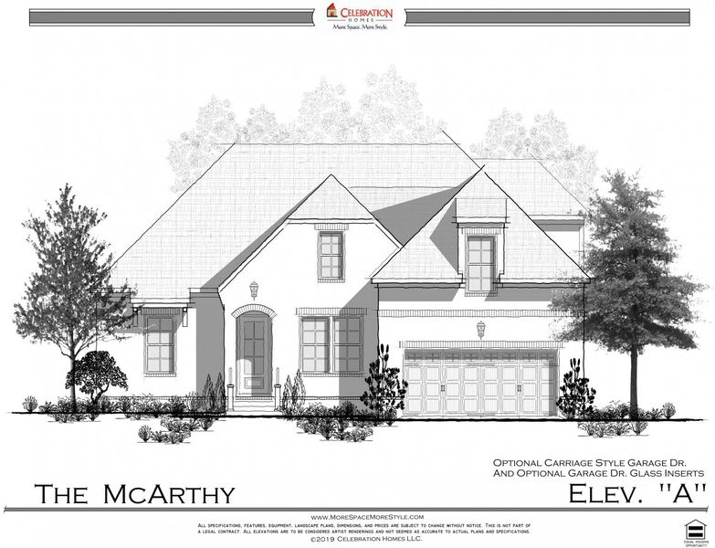 Representative rendering of the exterior for the McArthy by Celebration Homes (Image 7).