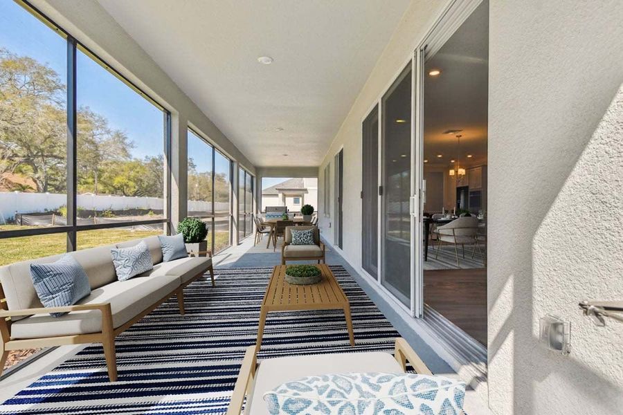 Representative exterior details of a home built from the Sawgrass by William Ryan Homes in The Sanctuary – Royal Collection, Punta Gorda (Image 3).