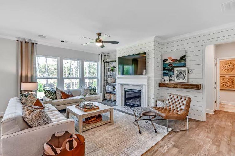 Furnished interior view inside a new home in Riversprings, Dacula (Image 7).