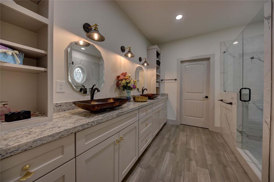 Indulge in Primary Bath, shower only to the right. 1st Floor Indulge in Primary Bath, shower only to the right. 1st Floor