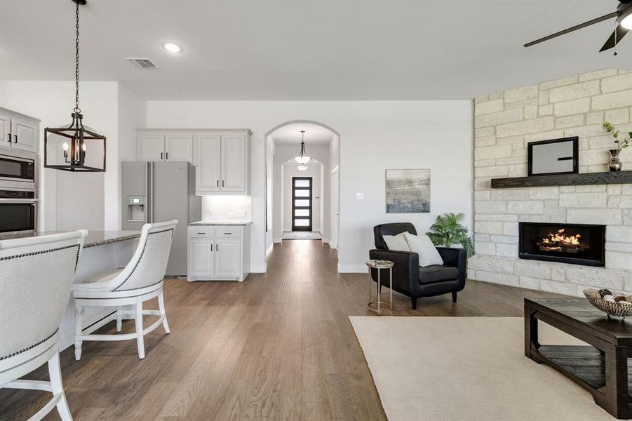 Furnished interior view inside a new home in Lovers Landing, Forney (Image 15).