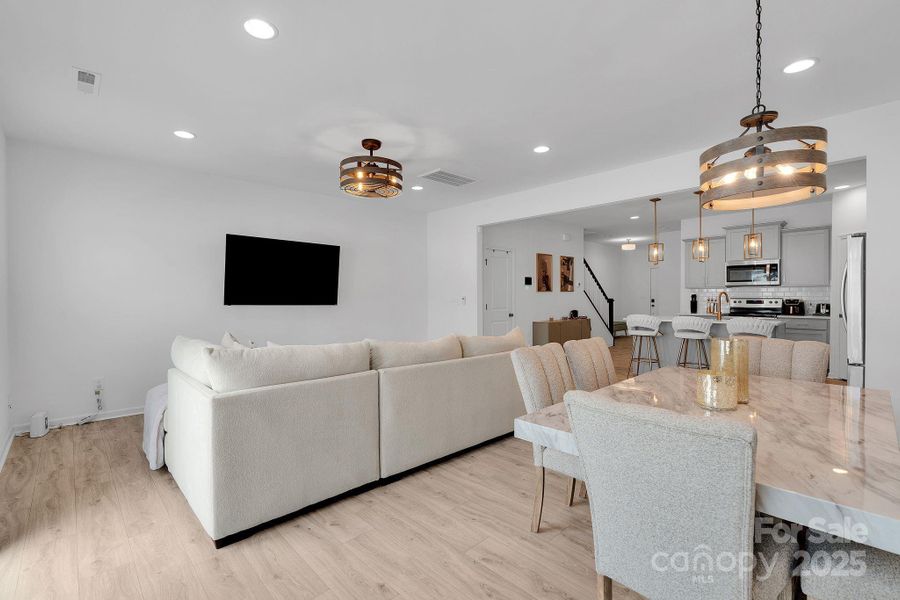 Furnished interior view inside a new home in , Charlotte (Image 7). Furnished interior view inside a new home in , Charlotte (Image 7).