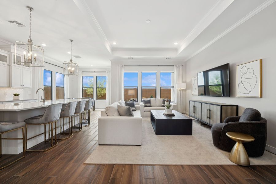 Great room adjacent from kitchen ideal for entertaining