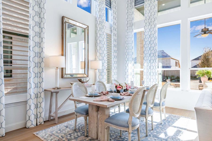 Representative Dining Room - some options shown
