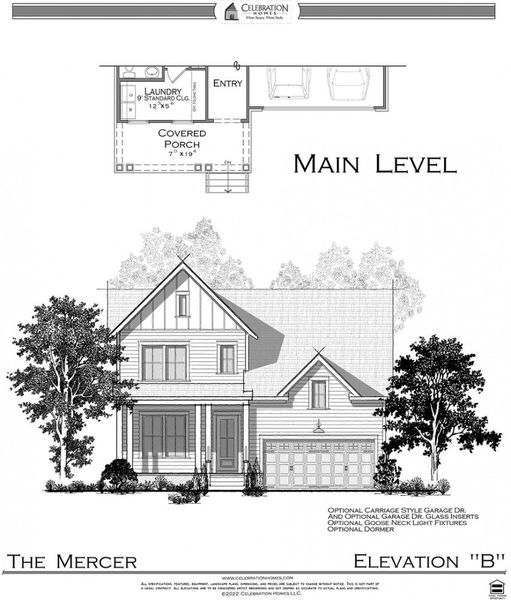 Representative rendering of the exterior for the Mercer by Celebration Homes (Image 5). Representative rendering of the exterior for the Mercer by Celebration Homes (Image 5).