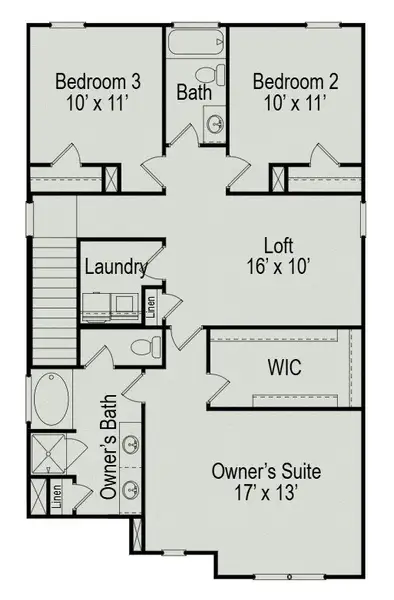 2D floor plan layout of this home in Jackson Hills, Clarksville, TN (Image 3). 2D floor plan layout of this home in Jackson Hills, Clarksville, TN (Image 3).