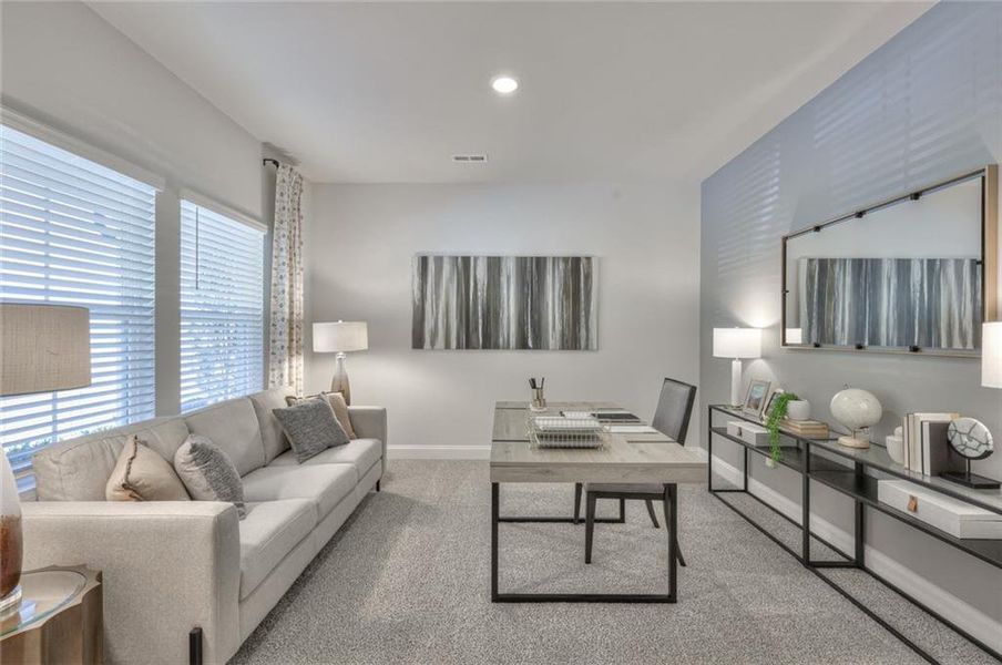 Furnished interior view inside a new home in Martin Springs - Estate Series, Lawrenceville (Image 9).