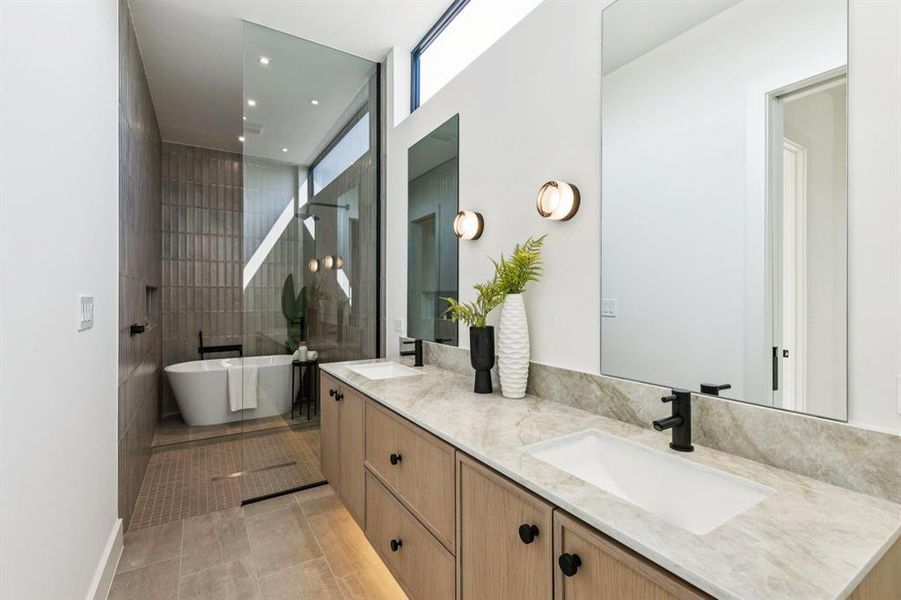 Furnished interior view inside a new home in , Dallas (Image 7). Furnished interior view inside a new home in , Dallas (Image 7).