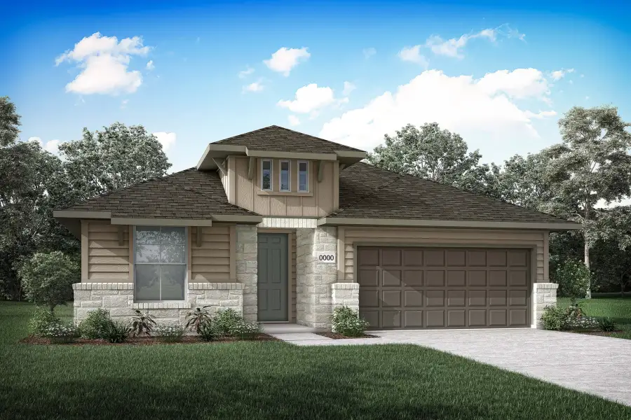 Representative exterior photo of a completed home built from the Mila by Tri Pointe Homes in Bridgewater, Midlothian, TX (Image 17). Representative exterior photo of a completed home built from the Mila by Tri Pointe Homes in Bridgewater, Midlothian, TX (Image 17).