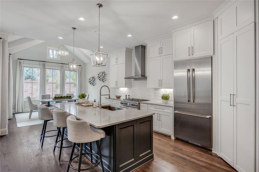Furnished interior view inside a new home in , Suwanee (Image 27).