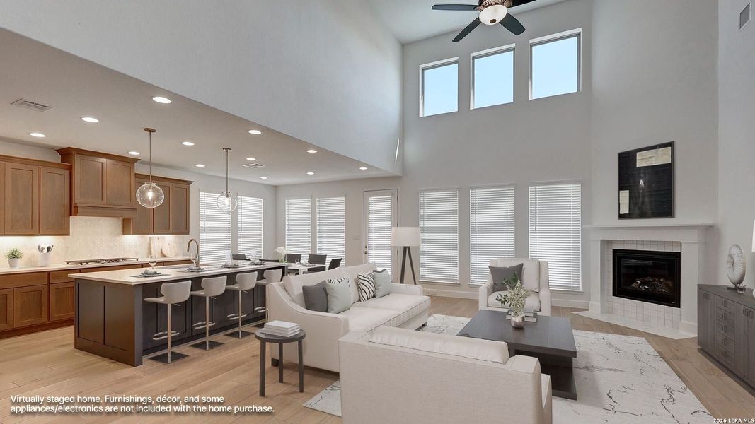 Furnished interior view inside a new home in Ladera, San Antonio (Image 14).