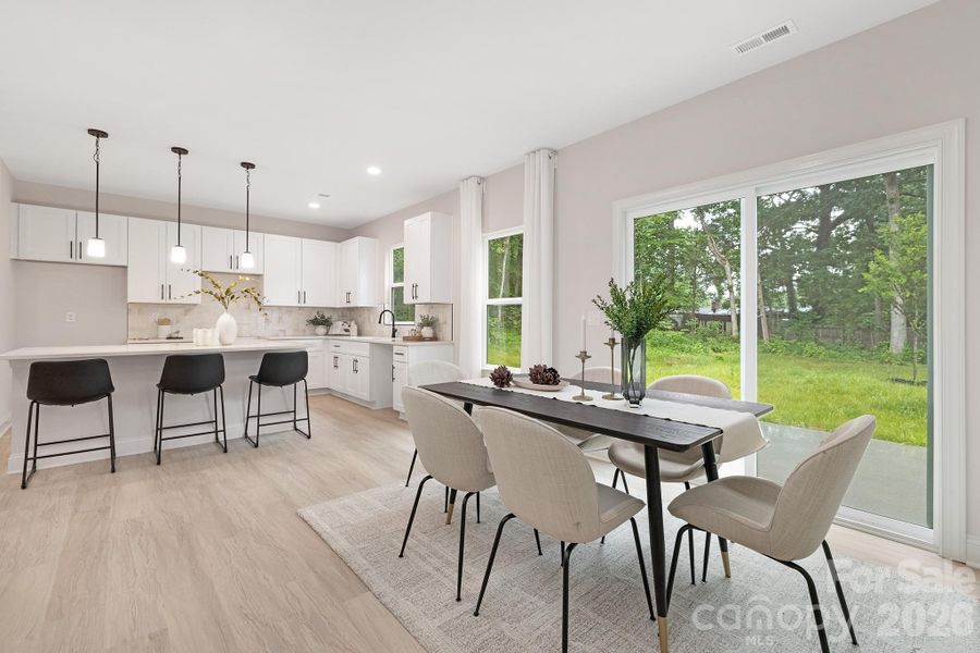Furnished interior view inside a new home in , Charlotte (Image 11).