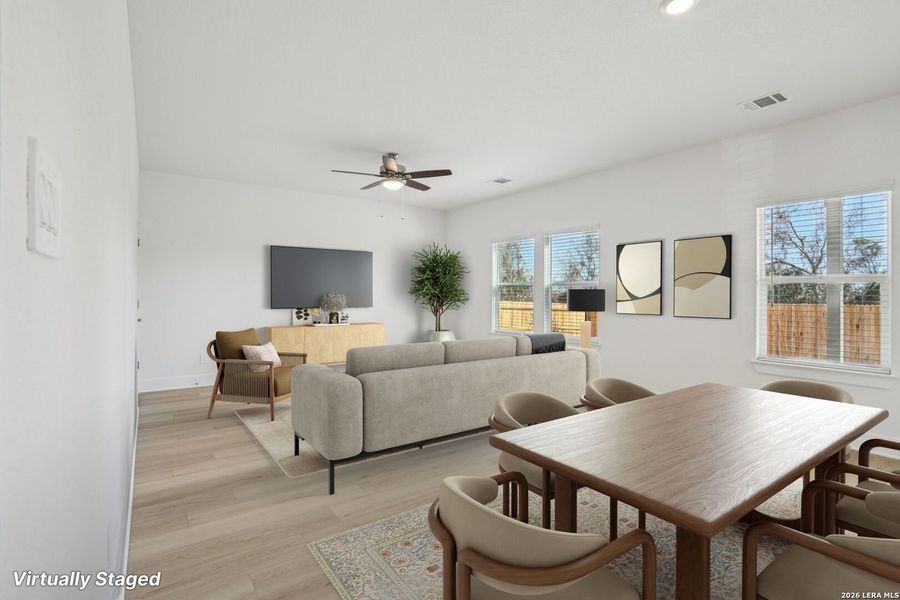 Furnished interior view inside a new home in Carmel Ranch, Schertz (Image 9).