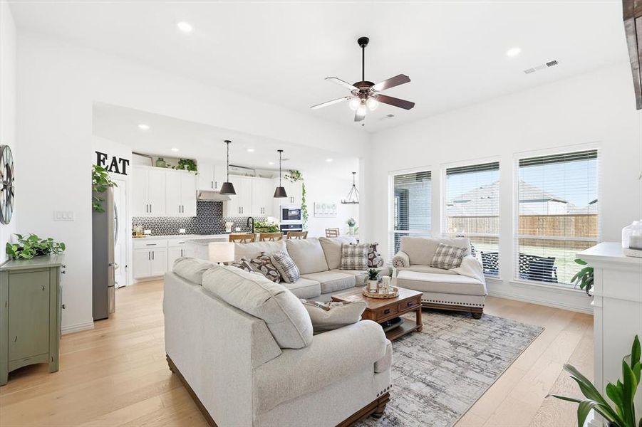 Open to the Chef's kitchen