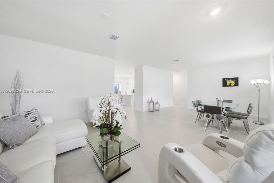 Furnished interior view inside a new home in , Miami (Image 11).