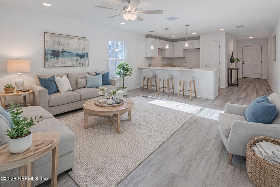 Furnished interior view inside a new home in , Jacksonville (Image 3).