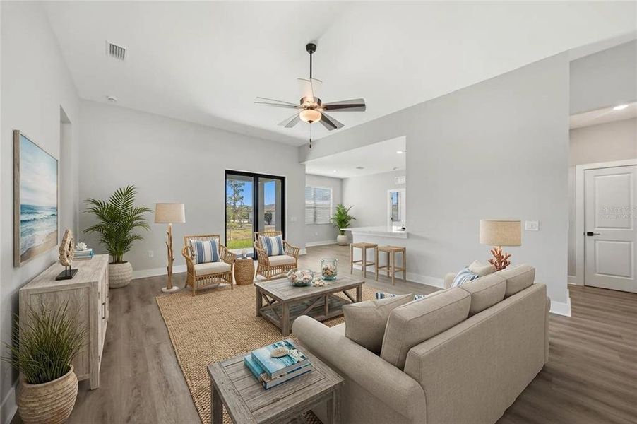 Furnished interior view inside a new home in , Port Charlotte (Image 13). Furnished interior view inside a new home in , Port Charlotte (Image 13).