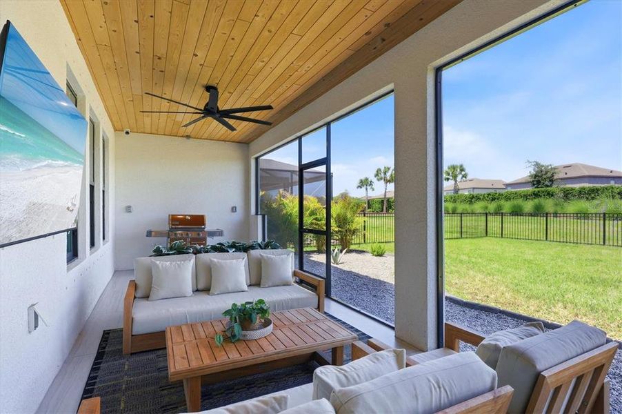 Exterior details and patio area of a home in , Sarasota (Image 26).