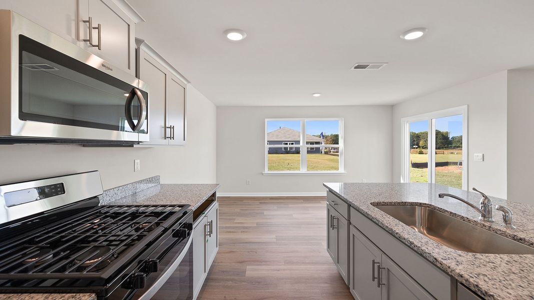 Furnished interior view inside a new home in Cloverdale Hills, Piedmont (Image 9). Furnished interior view inside a new home in Cloverdale Hills, Piedmont (Image 9).