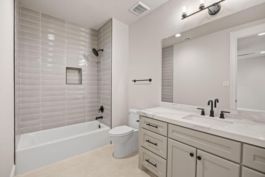 Furnished interior view inside a new home in , Houston (Image 32).