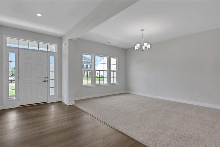 Spacious, unfurnished interior of a new home in Edinburgh, Locust Grove (Image 20).