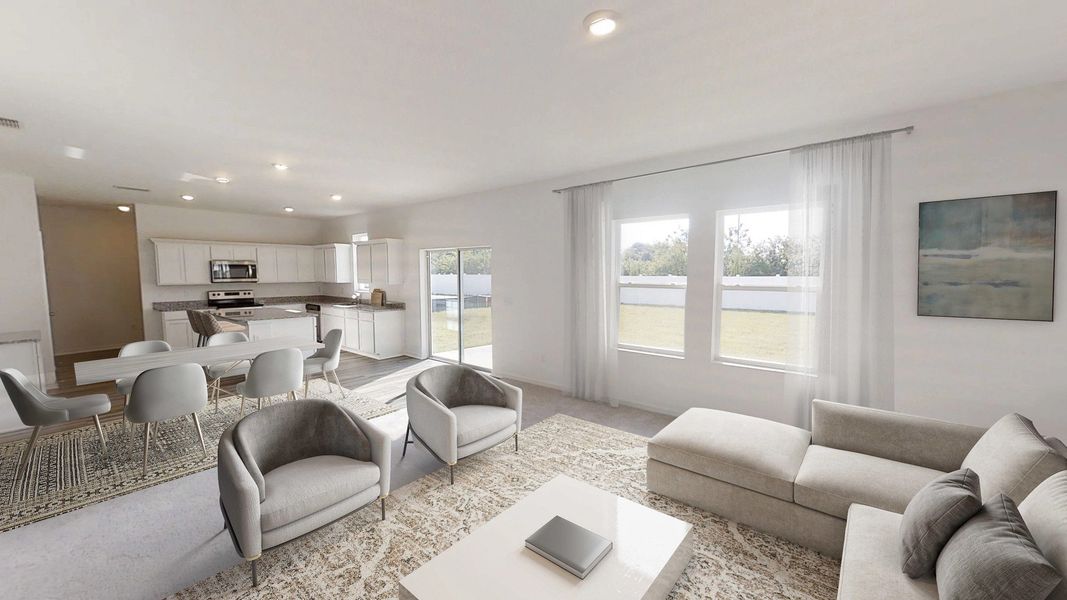 Representative furnished interior of a home built from the Palomar by Starlight Homes in The Meadows, Mebane (Image 5).