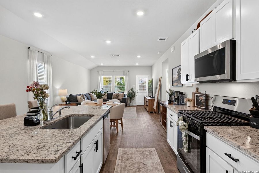 Furnished interior view inside a new home in Preserve at Medina, Von Ormy (Image 7).