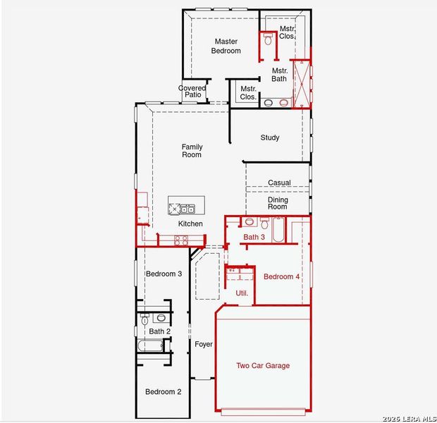 2D floor plan layout of this home in Stillwater Ranch, San Antonio, TX (Image 2). 2D floor plan layout of this home in Stillwater Ranch, San Antonio, TX (Image 2).