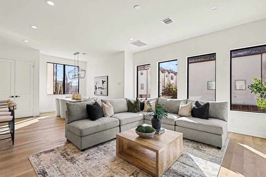 Furnished interior view inside a new home in , Houston (Image 12).