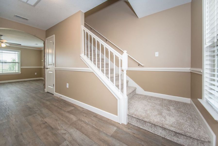 Representative unfurnished interior of a home built from the Reynolds by Enchanted Homes in Arcadia Village, Spartanburg (Image 21).
