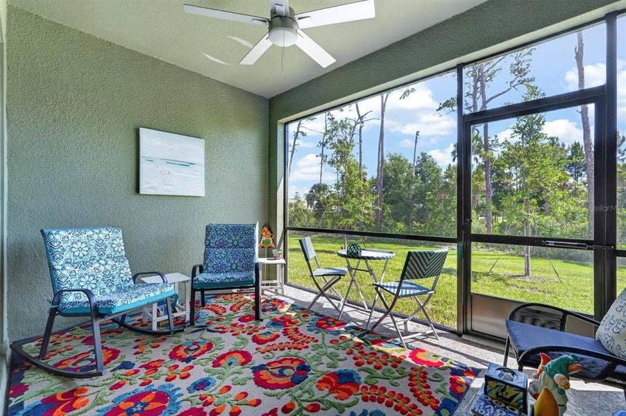 Exterior details and patio area of a home in Halifax Plantation Villas, Ormond Beach (Image 3).
