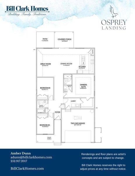 2D floor plan layout of this home in Osprey Landing, Southport, NC (Image 2). 2D floor plan layout of this home in Osprey Landing, Southport, NC (Image 2).