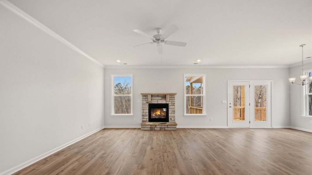 Spacious, unfurnished interior of a new home in The Gates at Pates Creek, Hampton (Image 16). Spacious, unfurnished interior of a new home in The Gates at Pates Creek, Hampton (Image 16).