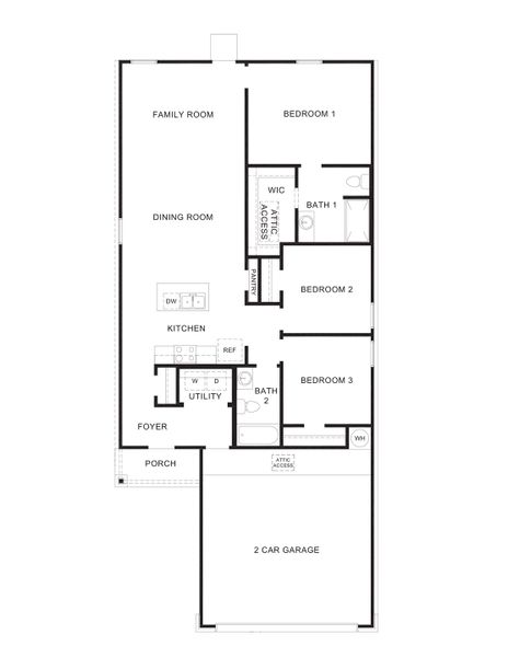 2D floor plan layout of this home in The Canopies, Splendora, TX (Image 2). 2D floor plan layout of this home in The Canopies, Splendora, TX (Image 2).