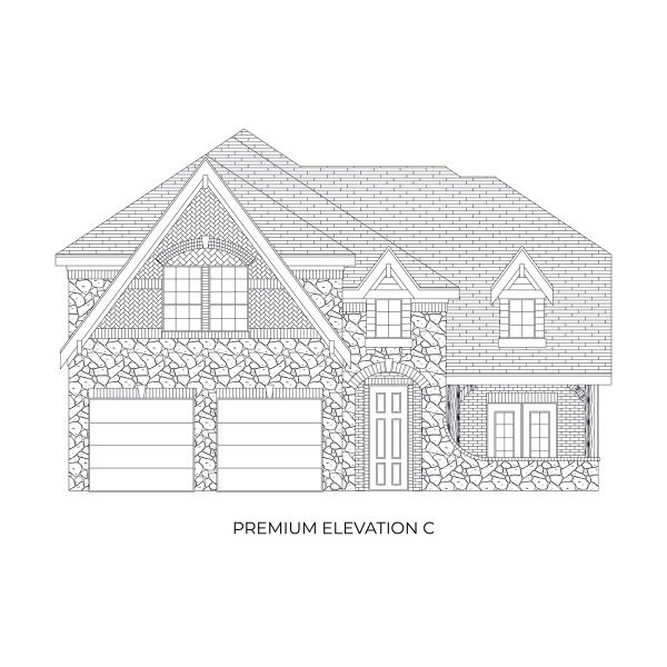 Representative rendering of the exterior for the Cooper F by First Texas Homes (Image 11).