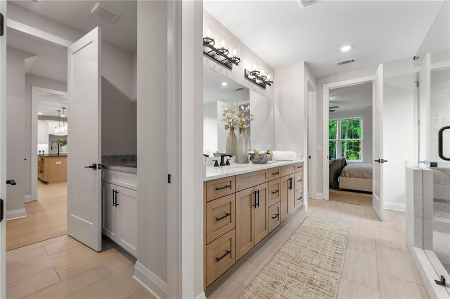 Furnished interior view inside a new home in , Canton (Image 30).
