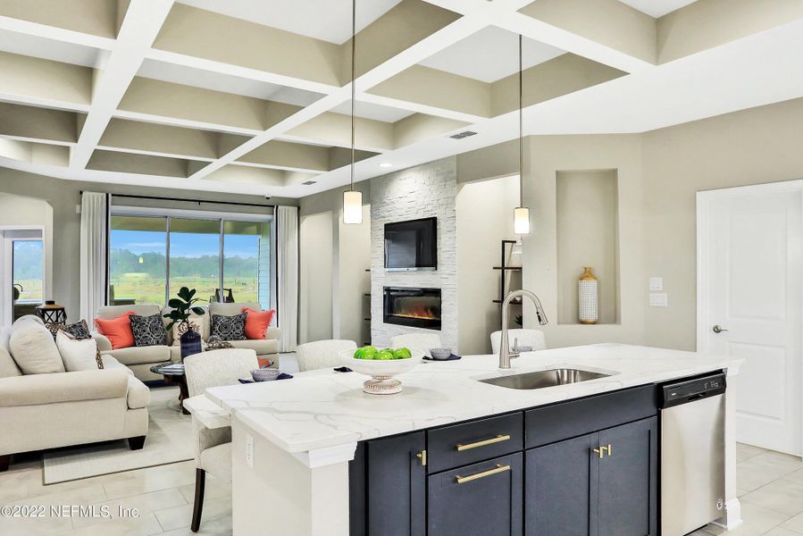 Furnished interior view inside a new home in Silver Landing at SilverLeaf, St. Augustine (Image 13).