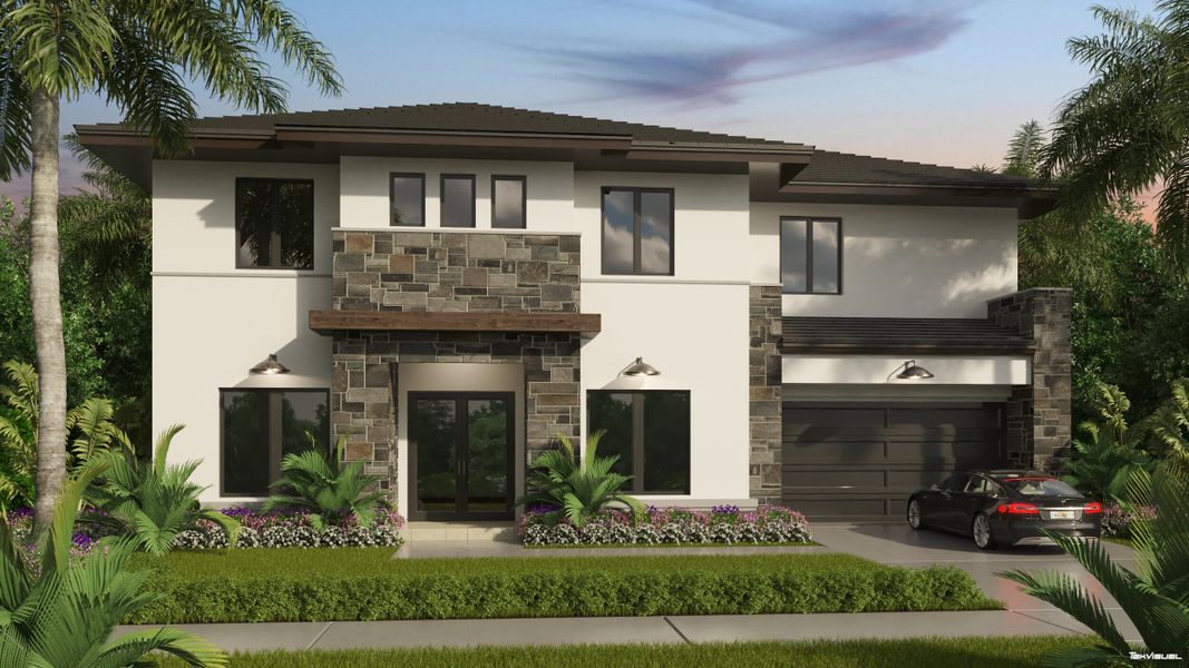 Image 4 representing the Turin by Rhino Homes in The Oaks, Davie, FL.