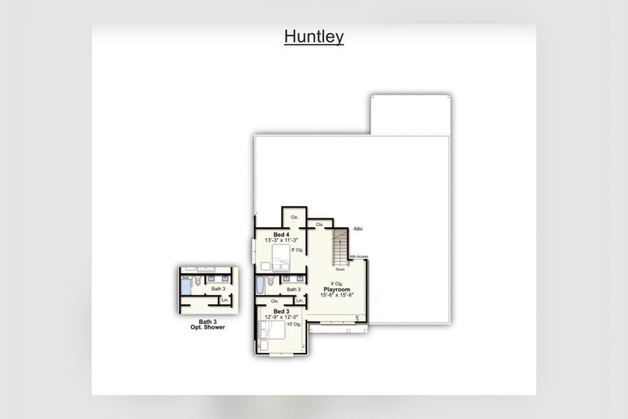 2D floor plan layout of this home in Lockwood, Collierville, TN (Image 3).