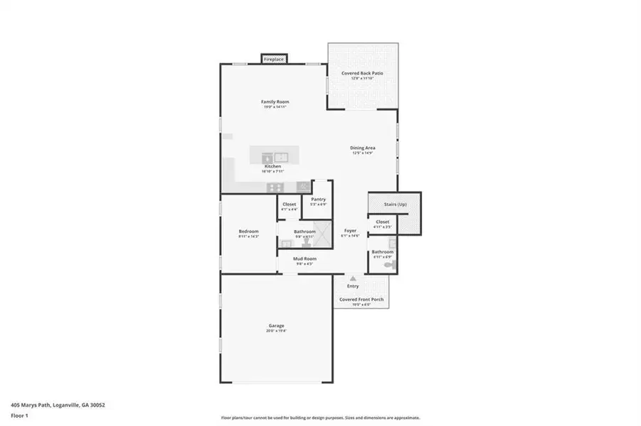 2D floor plan layout of this home in , Loganville, GA (Image 4).