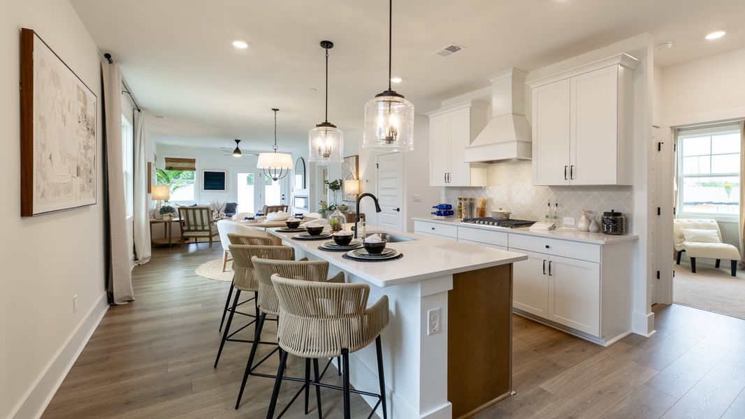 Representative furnished interior of a home built from the BALDWIN by D.R. Horton in The Village at Sandy Plains, Marietta (Image 5).