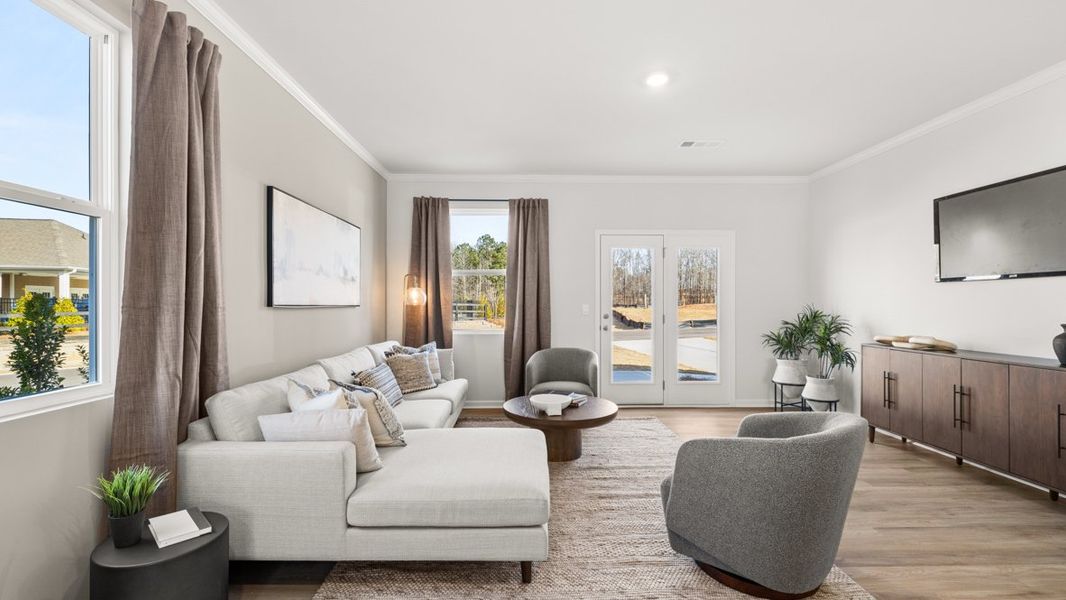 Representative furnished interior of a home built from the Elbert ll by D.R. Horton in Braselton Village, Braselton (Image 14).