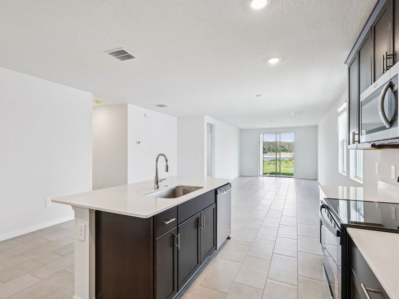 Furnished interior view inside a new home in The Meadow at Crossprairie, St. Cloud (Image 5).