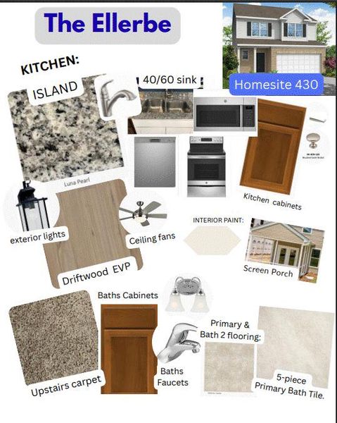 Sample of building materials used in homes in Oakley Pointe, Moncks Corner (Image 28).