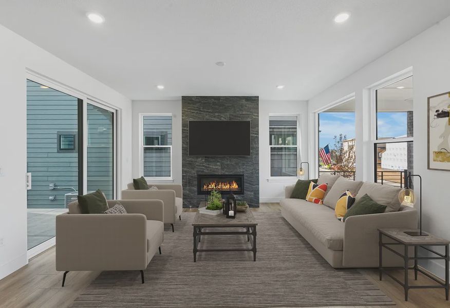 Homesite 326 Great Room - Virtually Staged - 6 of 9