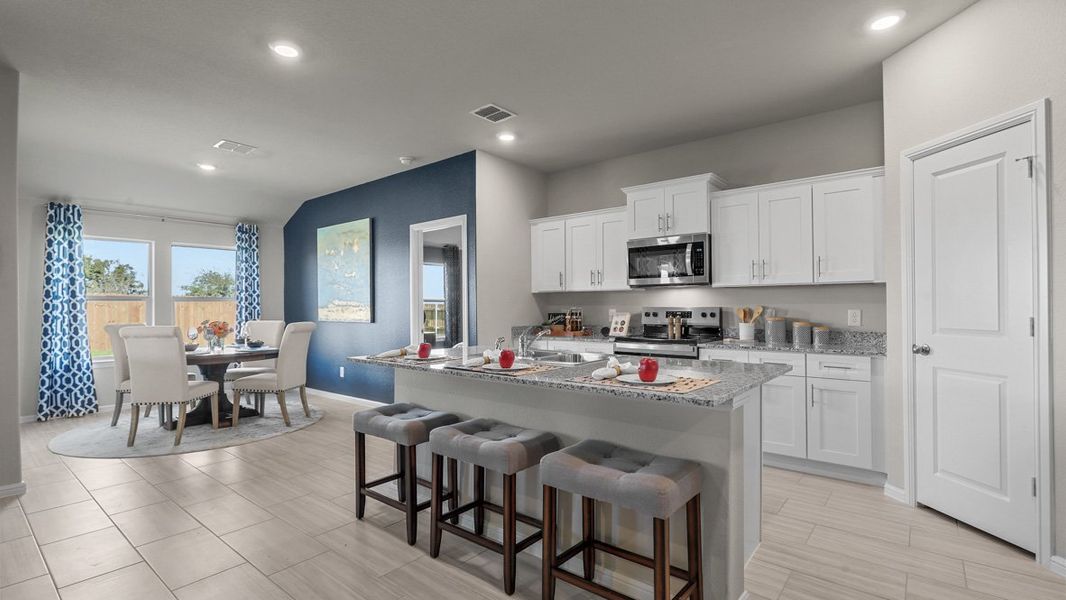 Furnished interior view inside a new home in Townes Landing, Fort Worth (Image 5).